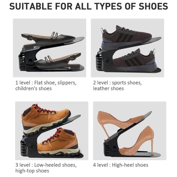 Amazon Shoe Slots Organizer,Shoe Storage Black 20 Pack | Black - Picture 4 of 8